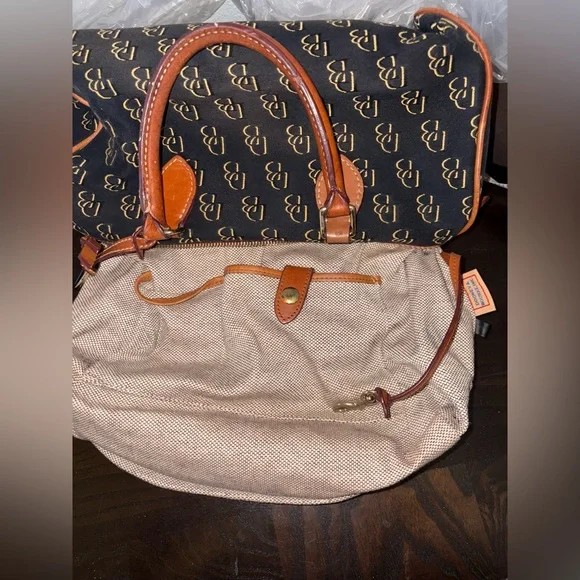 Dooney & Bourke Black and Tan Satchel - Picture 13 of 13